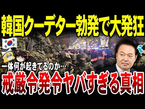 【ゆっくり解説】なぜ韓国大統領は戒厳令を発令したのか？国民を混乱させたヤバすぎる真相。