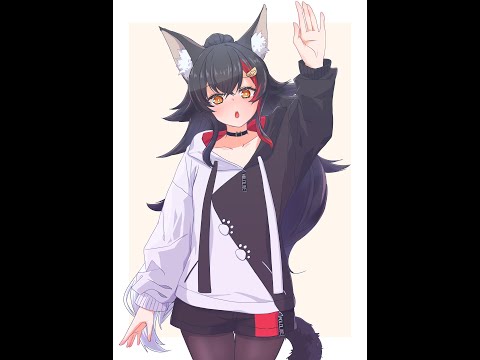 【ホロライブ】大神ミオ  FA　Illustration TimeLapse【CLIP STUDIO PAINT PRO】VTuber