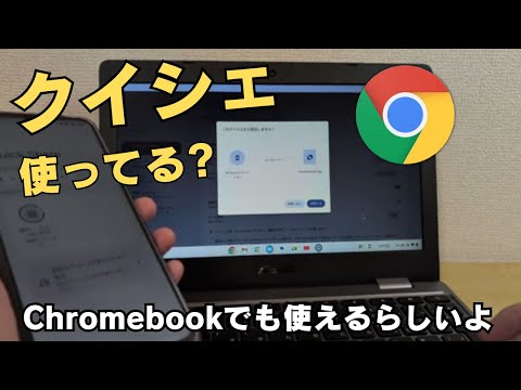 実はChromebookでも使える簡単共有 Quick Share  使ってる人見たことない 誰か使ってますか？ クイシェ使ってる？