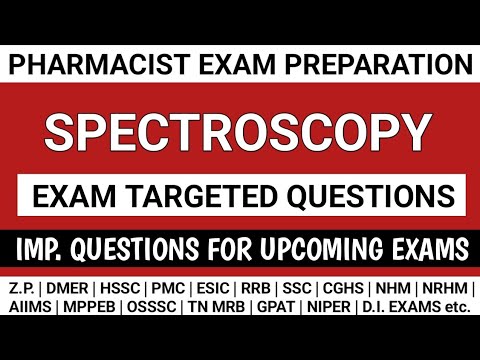 Pharmacist exam preparation | Spectroscopy MCQS | Z.P. exam questions | AIIMS exam preparation