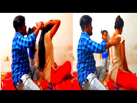 Romantic mood husband hair play !! @nainaparmar5544