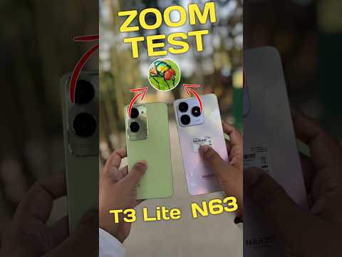 Vivo T3 Lite VS Realme narzo N63 Camera Zooming Test.