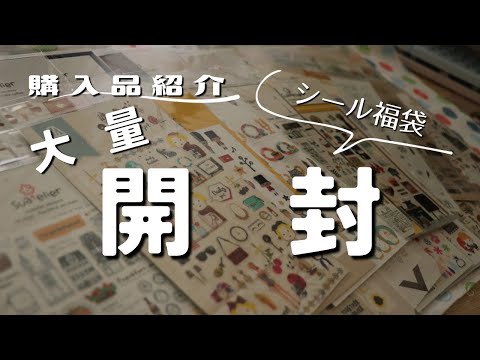 【購入品紹介】スワテリエさんのシール福袋など、大量開封！【unboxing】　＃374