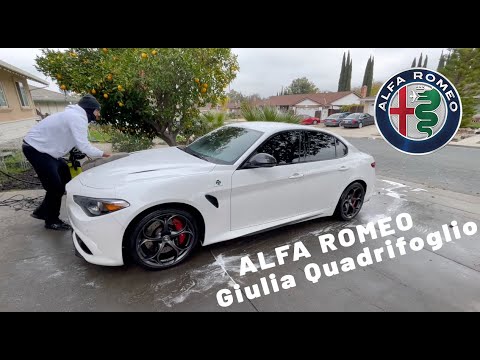 Alfa Romeo Giulia Quadrifoglio Maintenance Detail + Interior Steam Cleaning Process!