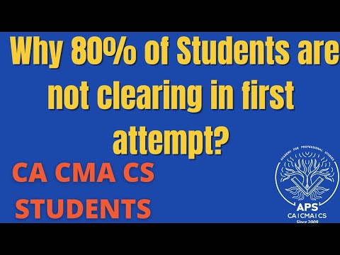 CA CMA CS students | 80% കുട്ടികളും എന്ത് കൊണ്ടാണ് first Attempt ൽ clear ആകാത്തത്