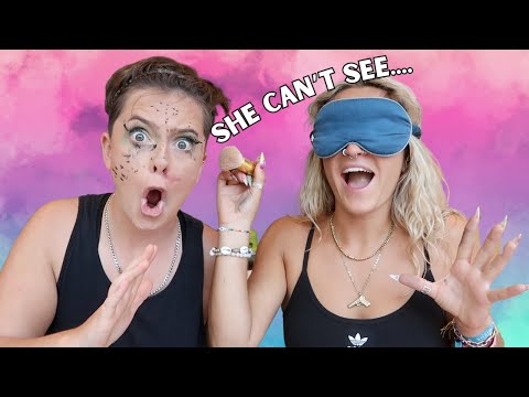 My Girlfriend Does My Make Up BLINDFOLDED challenge Lesbian Tik Tok Couple Bluenbroke & Millie Mclay