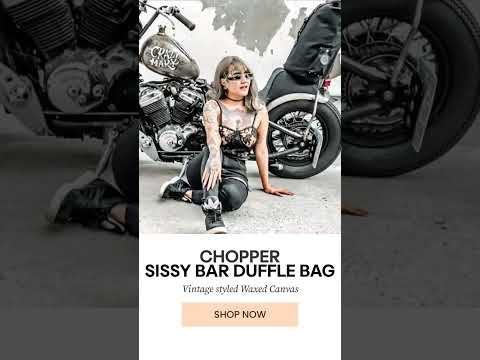 Chopper Sissy Bar Duffle Bag from R9Kustoms #r9kustoms #choppers