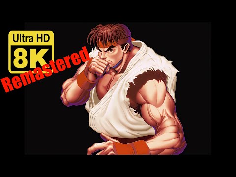 SUPER STREET FIGHTER 2 INTRO 8K (Remastered with Neural Network AI)