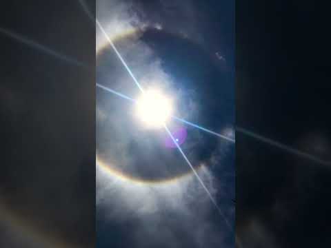 #sun #sunhalo #solar #halo #phenomenon #extraordinary #weather #weatherphenomenon