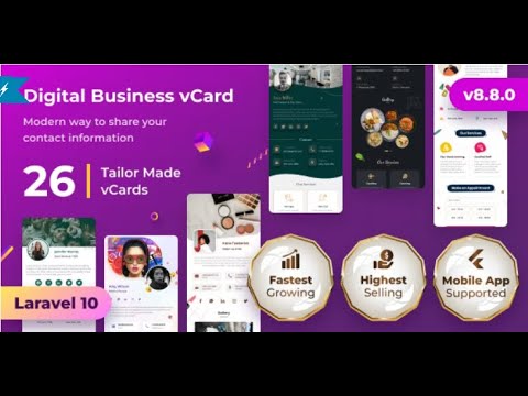 How to Install Vcard saas script | digital business card builder saas | laravel #vcard saas