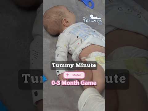 0-3 Month Baby: Tummy Time Minute #shorts