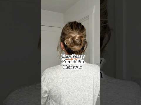 EASY PEASY FRENCH PIN UPDO HAIRSTYLE!