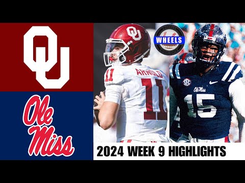 Oklahoma vs #18 Ole Miss | Full Game Highlights | 2024 College Football Highlights