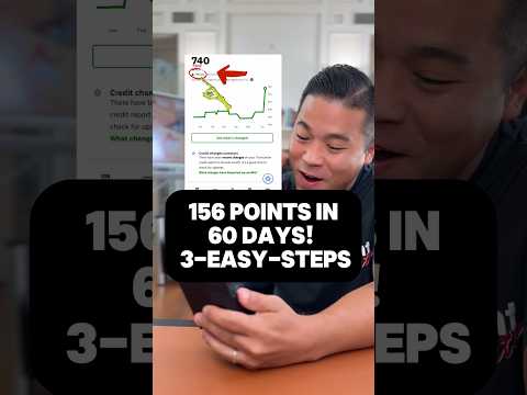 3-easy-steps boosted credit in 60 days‼️ #creditboost #creditscore #credittips #creditrepair #short