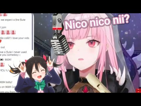 Calli does "Nico nico nii"