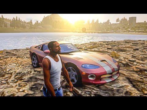 GTA Trilogy: Dodge Viper GTS - GTA SA The Definitive Edition Real Car Mod Gameplay