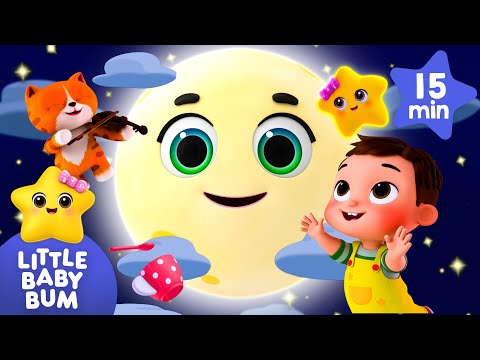 Hey Diddle Diddle: The Moonlight Melodies 🌙 |  15 mins of Relaxing Songs | Little Baby Bum