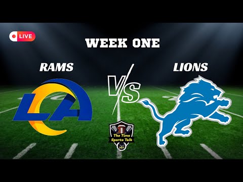 LIVE! SNF! Los Angeles Rams Vs Detroit Lions! LIVE PlayByPlay