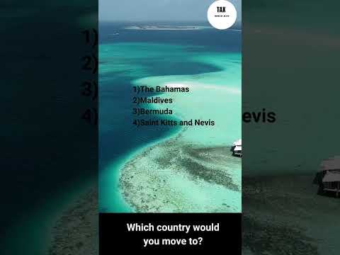 4 Island Nations with NO PERSONAL INCOME TAX #shorts