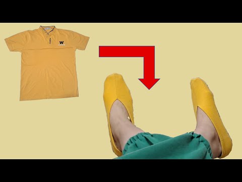 DIY Slippers from Old T-Shirt | Upcycle Your Clothes