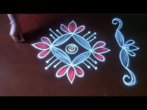 3*1dots simple rangoli designs🌺thipkiyanji rangoli🌺muggulu🌺rangoli kolam🌺 avani madham rangoli