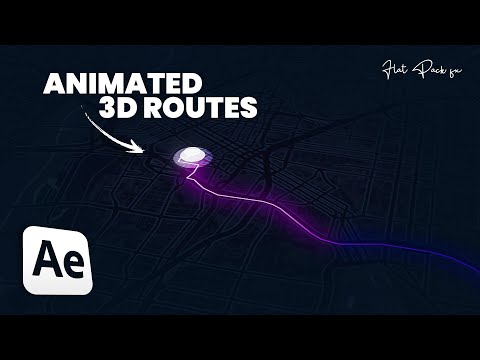 EASY WAY To Create 3D Map Routes | GEOlayers & After Effects