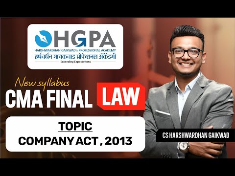 CMA FINAL LAW REVISION DAY 5 WITH CS.HARSHWARDHAN GAIKWAD  | HGPA CLASSES