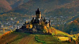 Germany castles.Neuschwanstein Castle,Reichsburg Cochem, Heidelberger Schloss.Man-Made Miracles.