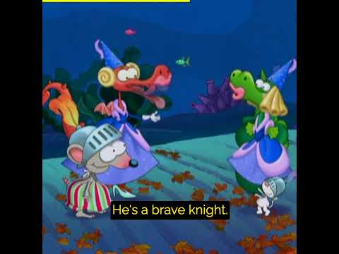 Toopy and Binoo - The Brave Knights and the Stripy Monster! #shorts