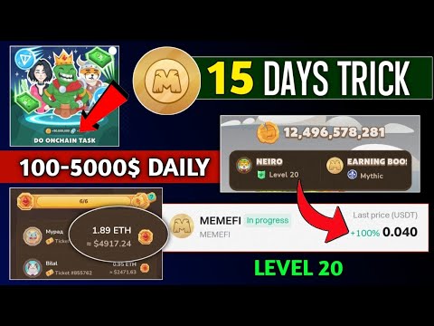 Memefi Giveaway 5000$ Daily | Memefi Level increase Trick | Memefi Unlimited Points | Memefi Quiz