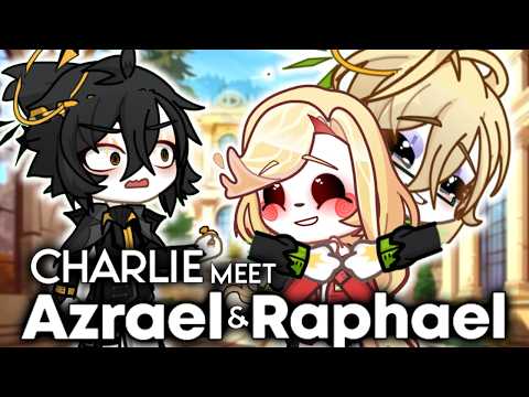 If God : Charlie Meet Azrael and Raphael || Hazbin Hotel Gacha Animation ||