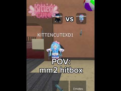 mm2 hitbox be like #mm2 #hitboxes #roblox