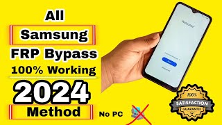 ALL SAMSUNG FRP BYPASS 2024 - NEW METHOD - ANDROID 11,12,13 - WITHOUT PC