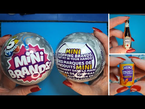 5 Surprise Mini Brands Opening two balls. #minifood #minibrands