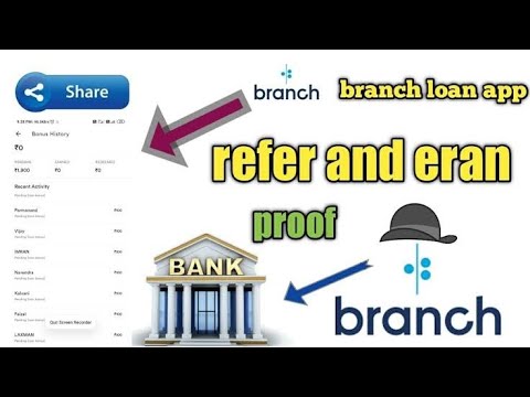 Branch refer and earn flat Rs 450/ Instant in bank for all user Branch app se paisa keyse kamaye