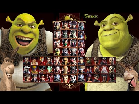 Mortal Kombat 9 - SHREK MOD - Expert Arcade Ladder - Gameplay @ (1080p) - 60ᶠᵖˢ ✔