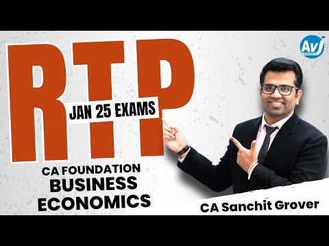 RTP for Jan 25 Exams | CA Foundation Business Economics | CA Sanchit Grover