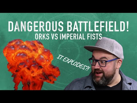 40k Live! - Orks vs Crimson Fists - plus the audience chooses where the battlefield explodes!