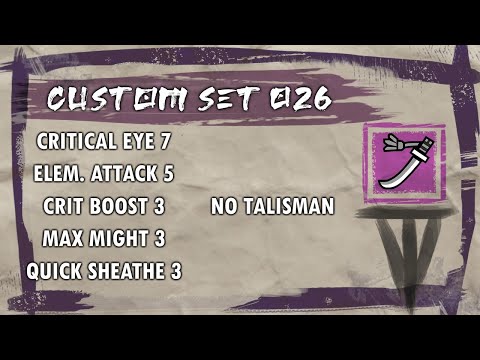 Custom Armor Set 026 - No Talisman Crit Longsword