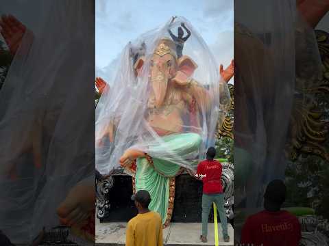 Ganesh Aagman In Hyderabad 2024 | Big Ganesh For Ganesh Chaturthi #ganesh #ytshorts #youtubeshorts