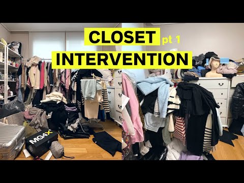 STRESSED & OVERWHELMED By Her Closet 👕  Closet Declutter 2023 👚 DECLUTTER WITH ME (part 1)