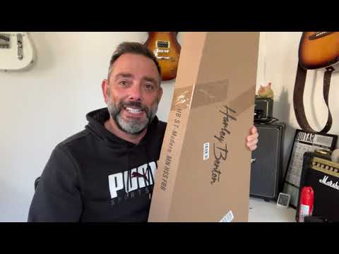 Harley Benton ST-Modern HSS BRAND NEW MODEL. Unboxing and review. My 41st HB guitar