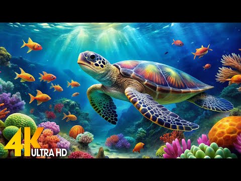 [NEW] 11H Stunning 4K Underwater Wonders - Coral Reefs, Fish & Colorful Sea Life | Relaxing Music #3