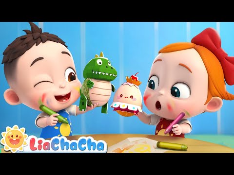 Humpty Dumpty Paint Song 🥚| Play with the Toy Egg | Kids Songs & Nursery Rhymes | LiaChaCha