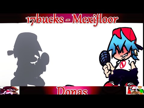 Friday Night Funkin' Mexifloor (17bucks FNF Mod) Shadow BF VS BF in Donas