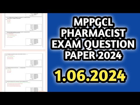 mppgcl pharmacist exam question paper 2024#1.06.2024#previousyearquestionpaperofpharmacy