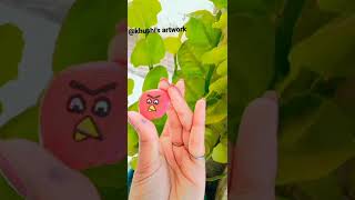 Angry -Bird stone painting 🤩 chuck #shorts #ytshorts ‎@Sanskruti ‎@Angry Prash  ‎@Angry Birds 