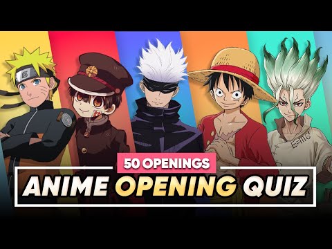 GUESS THE ANIME OPENING [Very Easy - Very Hard] 50 Anime Openings