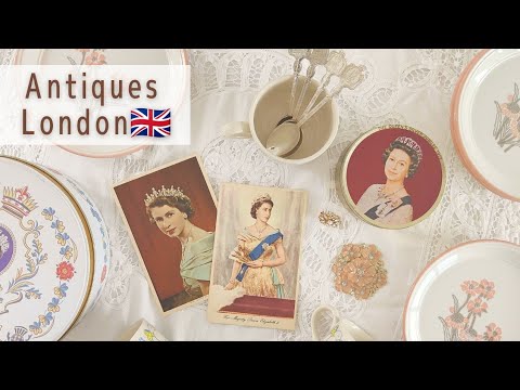 【Antiques │ London in summer】Flea market │Vintages│ vlog│