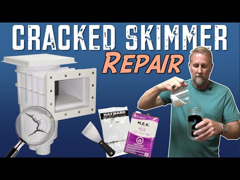 How to Repair a CRACKED Pool Skimmer!